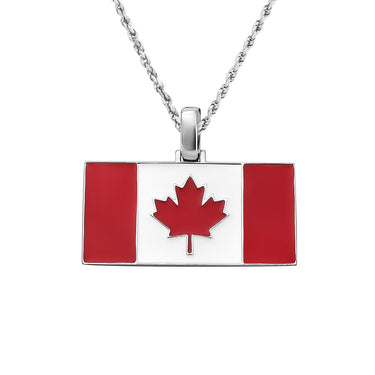 white canadian flag